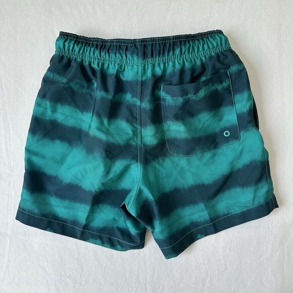 Speedo Men's‎ 5.5" Striped Swim Shorts - Green Small Trunks - Picture 3 of 8